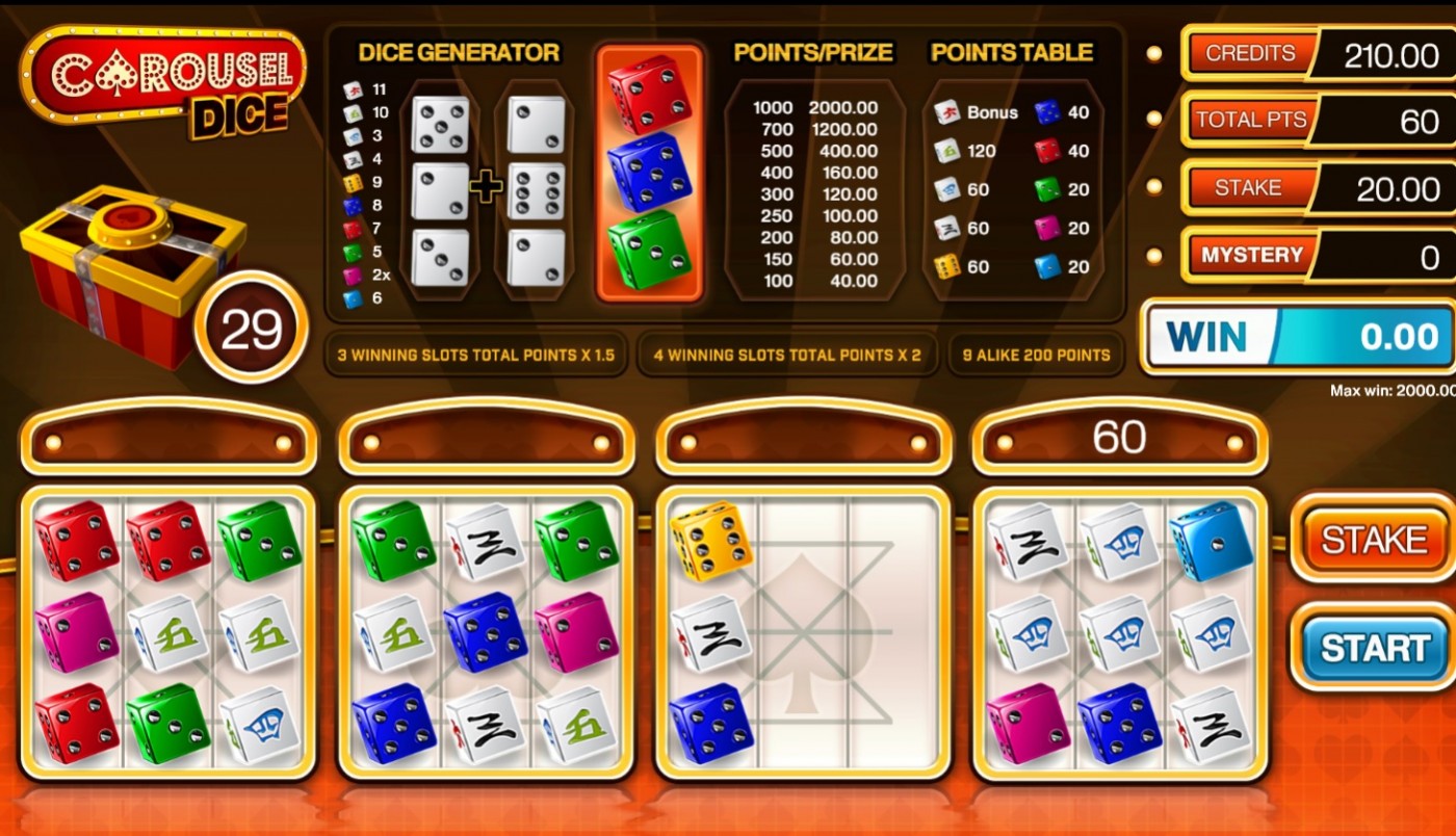 Carousel dice game