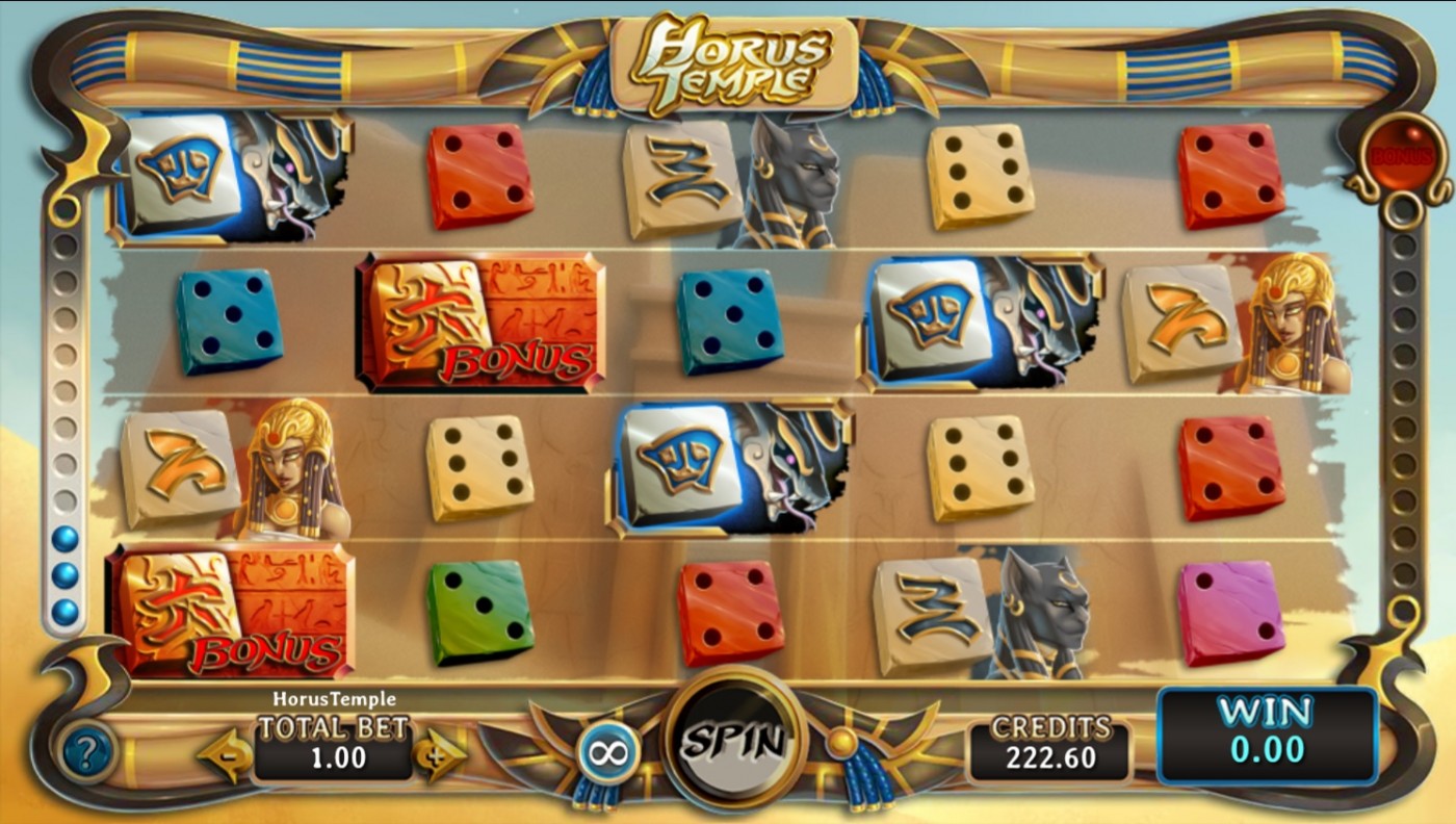 Horus Temple dice slot Carousel.be